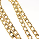 CHANEL Chain Belt metal Gold CC Auth bs25546-5