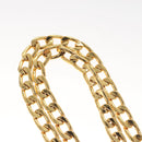 CHANEL Chain Belt metal Gold CC Auth bs25546-6