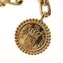 CHANEL Chain Belt metal Gold CC Auth bs25546-8