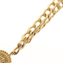 CHANEL Chain Belt metal Gold CC Auth bs25546-9
