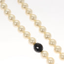 CHANEL Pearl Necklace metal White CC Auth bs25548-10