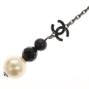 CHANEL Pearl Necklace metal White CC Auth bs25548-15