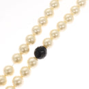 CHANEL Pearl Necklace metal White CC Auth bs25548-21