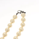 CHANEL Pearl Necklace metal White CC Auth bs25548-23