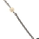 CHANEL Pearl Necklace metal White CC Auth bs25548-3