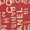 CHANEL Chain Bicy line Tote Bag Canvas Red CC Auth bs25552-4