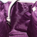 LOEWE Anagram Hand Bag Leather Gray Silver Auth bs25553-21