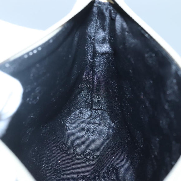 LOEWE Pouch Leather White Auth bs25555