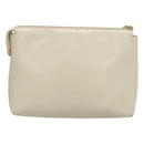 LOEWE Pouch Leather White Auth bs25555-2
