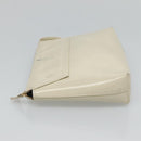 LOEWE Pouch Leather White Auth bs25555-4