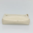 LOEWE Pouch Leather White Auth bs25555-6