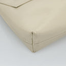 LOEWE Pouch Leather White Auth bs25555-14