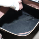 FENDI Runaway Small Hand Bag Leather 2way Pink Gold Auth bs25561-21