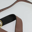 FENDI Runaway Small Hand Bag Leather 2way Pink Gold Auth bs25561-8