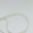 BVLGARI Shoulder Bag Leather White Silver Auth bs25565-8
