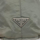 PRADA Shoulder Bag Nylon Plastic Gray Clear Auth bs25567-14