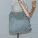 PRADA Shoulder Bag Nylon Plastic Gray Clear Auth bs25567-22