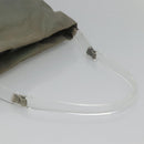 PRADA Shoulder Bag Nylon Plastic Gray Clear Auth bs25567-7