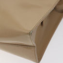 PRADA Shoulder Bag Enamel Beige Silver Auth bs25569-12