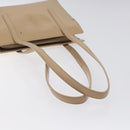 PRADA Shoulder Bag Enamel Beige Silver Auth bs25569-7