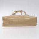 PRADA Shoulder Bag Enamel Beige Silver Auth bs25569-9