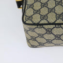 GUCCI GG Supreme Sherry Line Shoulder Bag PVC Navy Gold Red Auth bs25574-15