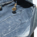 GUCCI GG Supreme Sherry Line Shoulder Bag PVC Navy Gold Red Auth bs25574-18