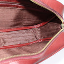 CARTIER Must Line Shoulder Bag Leather Bordeaux Gold Auth bs25581-17