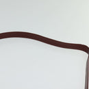 CARTIER Must Line Shoulder Bag Leather Bordeaux Gold Auth bs25581-8