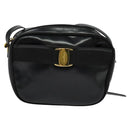 Salvatore Ferragamo Vala Shoulder Bag Leather Black Auth bs25584-13