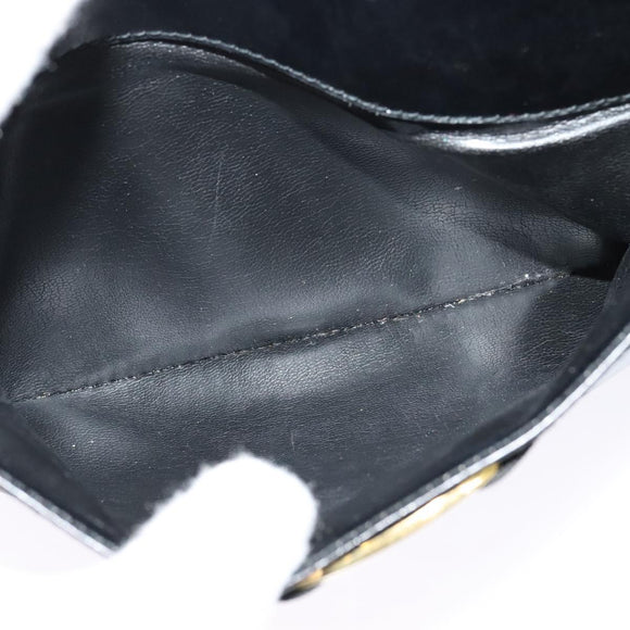 Salvatore Ferragamo Vala Shoulder Bag Leather Black Auth bs25584