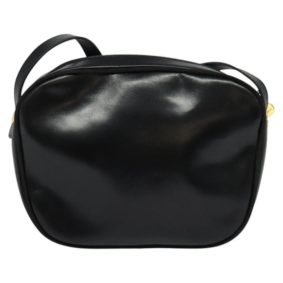 Salvatore Ferragamo Vala Shoulder Bag Leather Black Auth bs25584