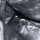 FENDI Shoulder Bag Nylon Black Gold Auth bs25587-19