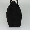 FENDI Shoulder Bag Nylon Black Gold Auth bs25587-4