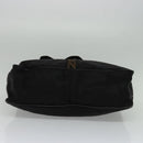 FENDI Shoulder Bag Nylon Black Gold Auth bs25587-5