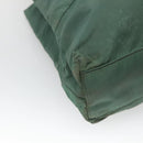PRADA Shoulder Bag Nylon Green Silver Auth bs25592-9