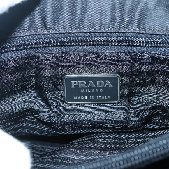 PRADA Shoulder Bag Nylon Green Silver Auth bs25592