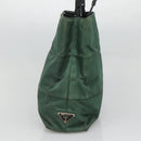 PRADA Shoulder Bag Nylon Green Silver Auth bs25592-3
