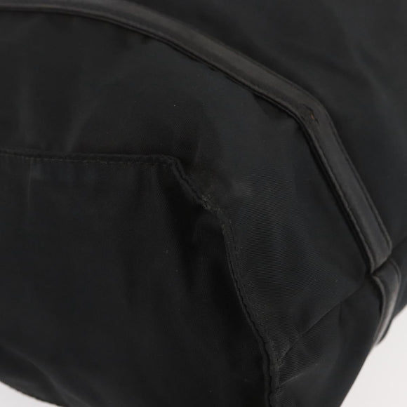 PRADA Shoulder Bag Nylon Black Silver Auth bs25600