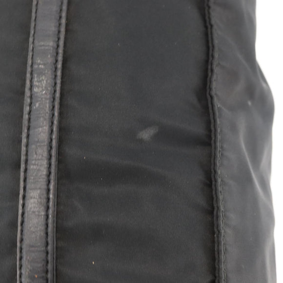 PRADA Shoulder Bag Nylon Black Silver Auth bs25600