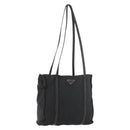 PRADA Shoulder Bag Nylon Black Silver Auth bs25600-1