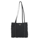 PRADA Shoulder Bag Nylon Black Silver Auth bs25600-13