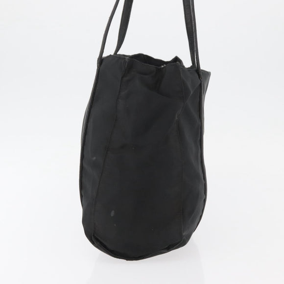 PRADA Shoulder Bag Nylon Black Silver Auth bs25600