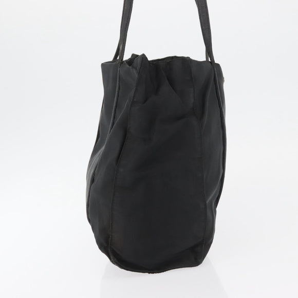 PRADA Shoulder Bag Nylon Black Silver Auth bs25600