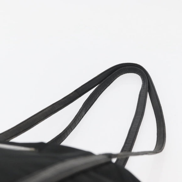 PRADA Shoulder Bag Nylon Black Silver Auth bs25600