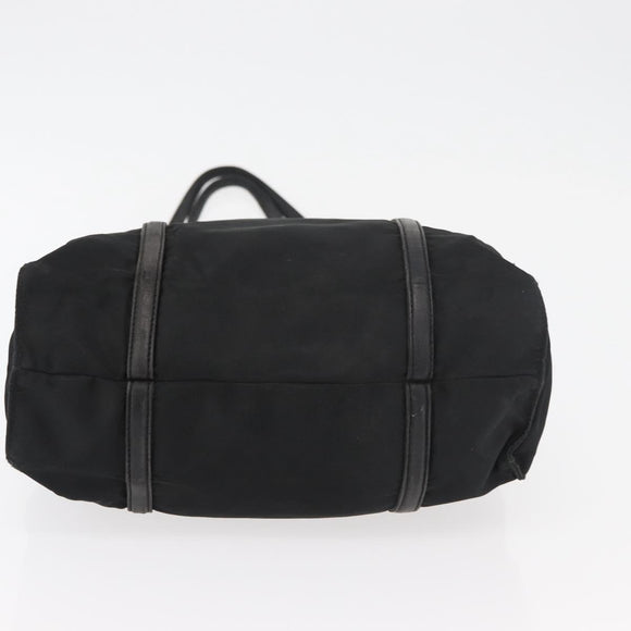 PRADA Shoulder Bag Nylon Black Silver Auth bs25600