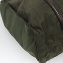 PRADA Shoulder Bag Nylon Khaki Silver Auth bs25613-16