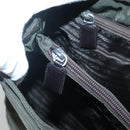 PRADA Shoulder Bag Nylon Khaki Silver Auth bs25613-18