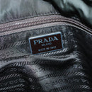 PRADA Shoulder Bag Nylon Khaki Silver Auth bs25613-19