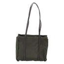PRADA Shoulder Bag Nylon Khaki Silver Auth bs25613-2